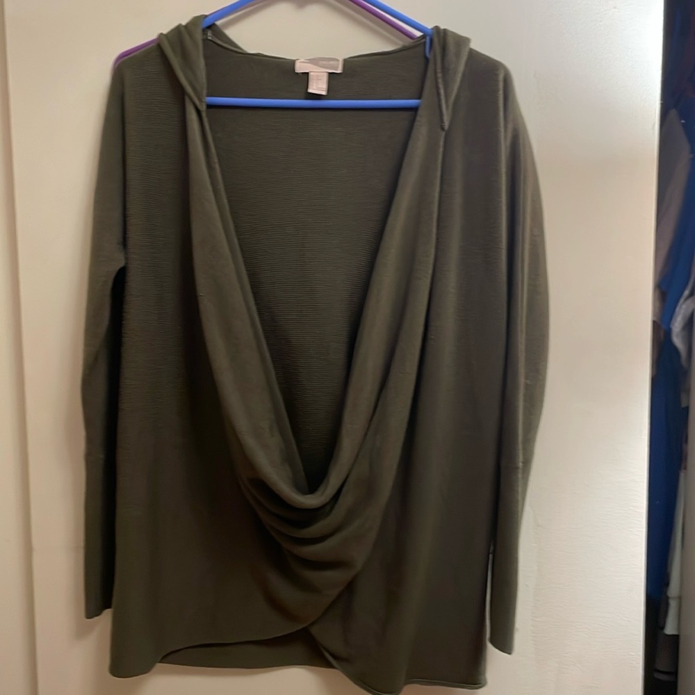 Long sleeve dressy sweater with hood by Forever 21